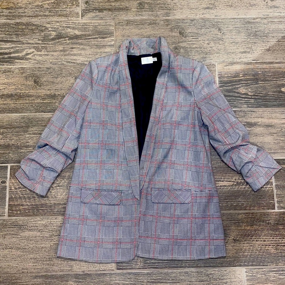 Black, white, and red jacket